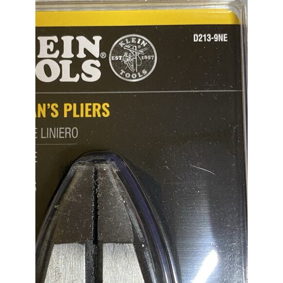 Klein Tools — D213-9NE Lineman’s Pliers 9” Made in USA New Sealed - Picture 4 of 7